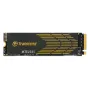 Transcend PCIe M.2 SSD 250S, juodas PCB su auksine juostele, auksinis kraštinis jungtis, PCIe Gen4 x4 NVMe vidinis SSD