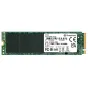 Transcend 1TB M.2 PCIe Gen3 x4 SSD 112S su auksiniu kraštiniu jungtimi ir etikete, DRAM‑laisvas 3D TLC vidinis SSD