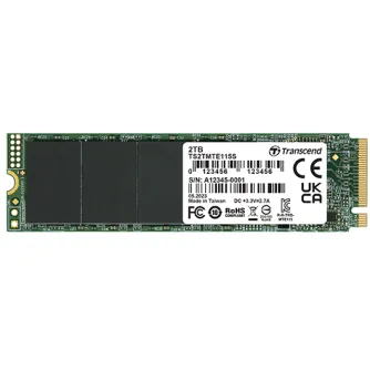 TRANSCEND PCIe M.2 SSD 115S, M.2 2280,PCIe Gen3x4, NVMe, TLC, DRAM-less I 1TB