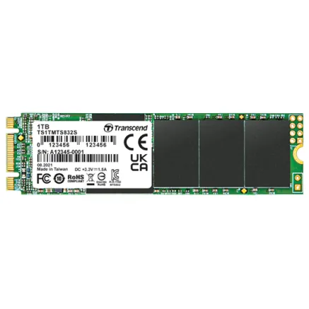 TRANSCEND SATA III SSD 832S, Single Side, M.2 2280 SSD, SATA B+M Key, TLC I 1TB