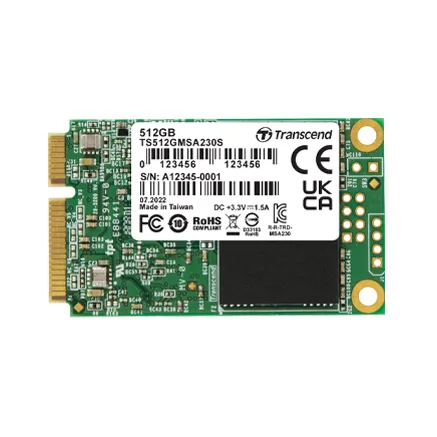 mSATA SSD 230S, SATA III 6Gb/s interface, mSATA SSD, SATA3, 3D TLC I 128GB