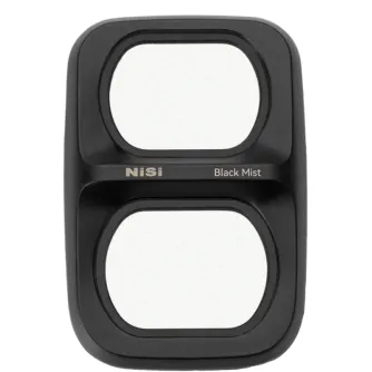 NiSi Black Mist soft focus filtras DJI Osmo Pocket 4 Pro, su elegantišku juodu dėklu ir dviem ovaliais langais, ultraplanu nano danga, mažinančia atspindžius ir pagerinančia kinematografinį vaizdą