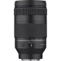 Juodas Samyang AF 60-180mm F2.8 L-mount objektyvas su fokuso atstumo skale ir AF/MF perjungikliu