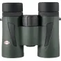 Kowa BD III 32-8 XD žali binokliai su 8x didinimu, 32 mm objektyvo lęšiais, juodomis guminėmis šoninėmis rankenomis ir centriniu fokusavimo ratuku, su raudonu Kowa logotipu