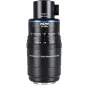 Laowa 5-10x Ultra Macro 17,5 mm f/1,7 objektyvas su koaksišku apšvietimu prieš baltą foną