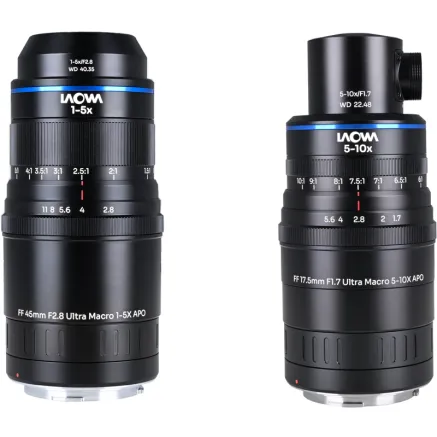 Laowa Aksen 2-lens Bundle 45mm f/2.8, 17.5mm f/1.7 (Coaxial Illumination Version) 