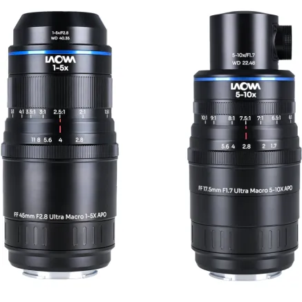 Laowa Aksen 2-lens Bundle 45mm f/2.8, 17.5mm f/1.7 (Coaxial Illumination Version) 