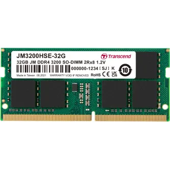 JetRAM DDR4-3200 SO-DIMM CL22 (2Rx8) 32GB JetRAM DDR4-3200 SO-DIMM CL22 (2Rx8) 32GB