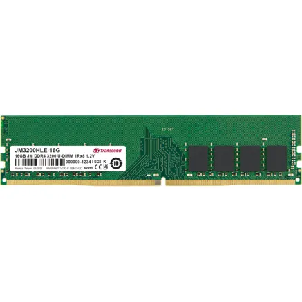 TRANSCEND JetRAM DDR4-3200 U-DIMM CL22 (1Rx8) 16GB