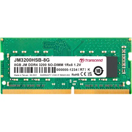 TRANSCEND JetRAM DDR4-3200 SO-DIMM CL22 (1Rx8) 8GB
