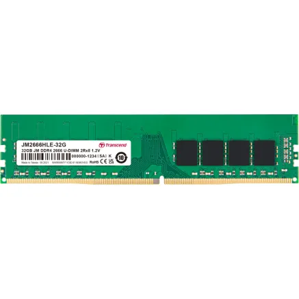 TRANSCEND JetRAM DDR4-2666 U-DIMM CL19 (2Rx8) 32GB
