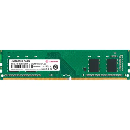 TRANSCEND JetRAM DDR4-2666 U-DIMM CL19 (1Rx16) 8GB