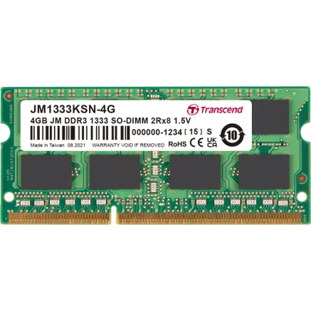 TRANSCEND JetRAM DDR3-1333 SO-DIMM CL9 (2Rx8) 4GB