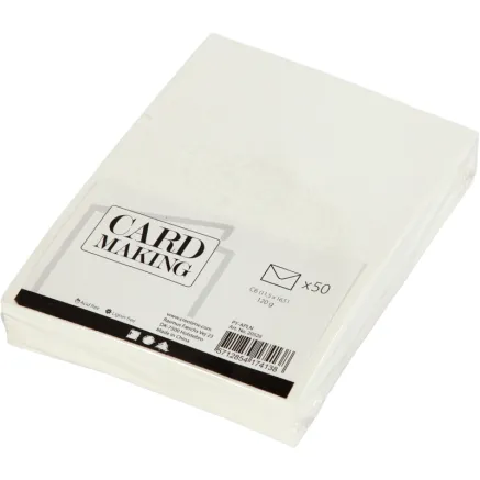 FOCUS Envelope 114x162 Raw White 120g 50 Pcs