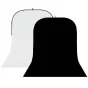 StudioKing Background Board BBT-01-20 White/Black 150x400 cm