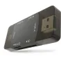 Newell OTG 4‑in‑1 USB 3.0 kortelių skaitytuvas su SD ir microSD šloti, USB‑A ir USB‑C jungtimis, kompaktiškas aliuminio dizainas, su priekiniais šlotais ir šoniniu USB‑A įėjimu