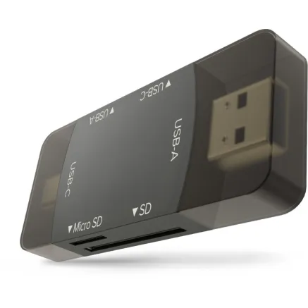 Newell OTG 4in1 memory card reader USB-A 3.0 and USB-C smartphone or tablet hub