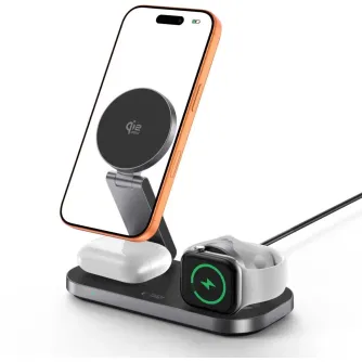 Tech-Protect wireless charger A52 3in1 25W, black Tech-Protect wireless charger A52 3in1 25W, black