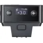 Juodas Godox iT20 kompaktiškas TTL blykstė Fujifilm kameroms, su skaitmeniniu ekranu +3.0, mygtukais «+» ir «-», ir USB-C įkrovimu.