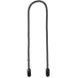 Peak Design Form Rope Short juodas pintas kameros diržas, 10 mm skersmuo, 103,5 cm ilgis, su mažais greitai atlaisvinamais tvirtinimais ir metaliniu žiedu lengvam pritvirtinimui.