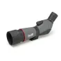 Kenko Pro Field Gaia teleskopas su 16-48× priartinimu, 65 mm daugiasluoksniu objektyvu, atsparia vandeniui konstrukcija, raudonu akcento žiedu, reguliuojamu okuliaru ir trikojiniu tvirtinimu, rodomas su vandens lašeliais ant bal