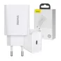 Baseus Speed Mini Quick Charger, USB-C, PD, 3A, 20W (white)