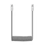 Newell USB-C - USB-C 100 W cable, 2 m, Silicone, Spiral, Grey