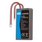 Newell LIP1522 įkraunama Li‑ion baterija Sony PlayStation 4 DualShock 4 valdikliui, 3,7 V 1000 mAh, su raudonais, juodais ir pilkais laidais bei baltais jungtimis, ant balto fono.