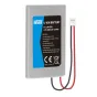 Newell LIP1359 3,7 V 650 mAh ličio jonų akumuliatorius Sony PlayStation 3 DualShock 3 valdikliui, pilkas korpusas su etikete ir raudonai-juodais laidais, baigiasi baltu jungtimi