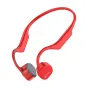 Wireless headphones with bone conduction technology Vidonn F3 - red