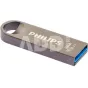 Philips 128GB USB 3.1 atmintinė su aliuminio korpusu ir raktų kilpa, mėlynas USB 3.1 jungtis.