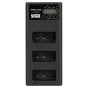 Newell CD-USB-C three-channel charger for Canon LP-E17 batteries