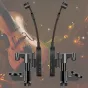 Wireless Violin Microphone Kimafun KM-CX220-3