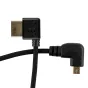 Angled HDMI Cable [Left] - Micro HDMI [Right] 50cm Spiral