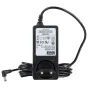 Newell AC adapteris 19 V / 3,42 A LED lempoms su 5,5/2,1 mm DC jungtimi, juodas korpusas, suktas maitinimo laidas, baltas fonas
