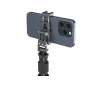 6528 Monopod with Triple Ground Spikes and Phone Support with Cold Shoe Mount