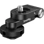 SmallRig 6323 įskaitanį monitorų steigėjimas su beveikskyriausia dzelzniečio reguliavimą, 270° įvēržimo kampas, 1/4"-20 šikšniai ir cold shoe įjėgų įsipareigojimas, juosčiai anodizuota alumių, tekstūruotas pamatas su įjėgų galvo