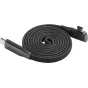 SmallRig 5612 suvyrinėjantis USB‑C kabelis, 100 cm, 100 W, magnetinis sv coiling, direktas ir šlifuojantis USB‑C konektoras, juosčiai plėtrajuojamas kabelis ant baltos fono