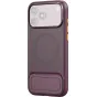 SmallRig Dark Cherry FlipLoop laukšė iPhone 18 Pro/17 Pro su magnetiniu įjungimo lauku ir oranžiniu mygtuku