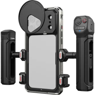 SmallRig Creator Kit iPhone 18 Pro Max, aluminių kovas, duojiomis rankomis ir atsiskaite wireless remote control SmallRig Creator Kit iPhone 18 Pro Max, aluminių kovas, duojiomis rankomis ir atsiskaite wireless remote control