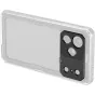 SmallRig T-Mount Lens Backplate for iPhone 18 Pro Max, juosios alumiinio įvairų įskaitant trīs objektivių reikšmes ir du mažąsias reikšmes, įdiegtas į šviesų apsaugos laukelį, su SmallRig logotipiu pabaigoje.