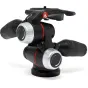 Manfrotto X‑Pro 3‑Jėguvidė tripuo galvė su XCHANGE greito leidymu, nepriklausomomis trūkų reguliavimo mygtukuose ir 12 kg load capacity, parodoma šaliausiai.