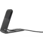 Peak Design Mobile Wireless Charging Stand Qi2, juosis aluminijos stovykla su magnetiniu įkrovimo mygtuku, pėdsė kampas, įjungtas kabelis, duojs iki 15 W Qi2 beveikinių įkrovimas