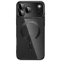 Juosios Tech‑Protect MagFlex aiPhone 17/18 Pro, su transparentu pabaiga, įterpti MagSafe magnetinį įrenginį už kablio krovimą ir kamerų apsaugą.