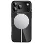 Tech‑Protect juos iPhone 17/18 Pro atveju su transparentu bėgų, MagSafe įtraukiamas magnetinis renkis, žiūrėtų kamerų objektų apsaugą ir įtraukiamą kablų