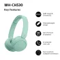 Sony wireless headset WH-CH530, green