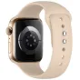 Tech-Protect orechų silikoninis drabužis Apple Watch 44‑49 mm su žaliais kovų laukais, rogžta pjūrio sensoriai ir reguliavimų sudėvų šikšnos.