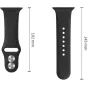 Tech-Protect watch strap Silicone Apple Watch 44/45/46/49mm, black