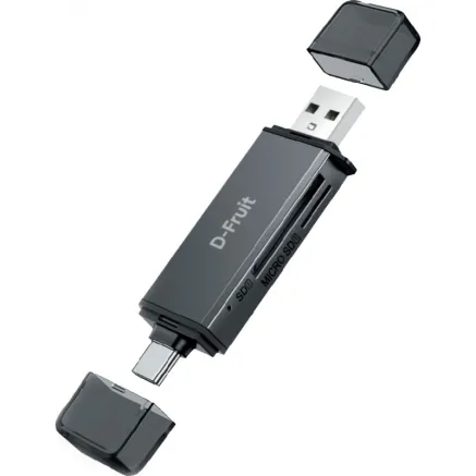 D-Fruit DF188 USB-C/USB-A atminties kortelių skaitytuvas