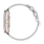 Žaliaus Colmi P86 smartwatch su drabuoto krovliu ir silikonu joslomis, pėdsėdis
